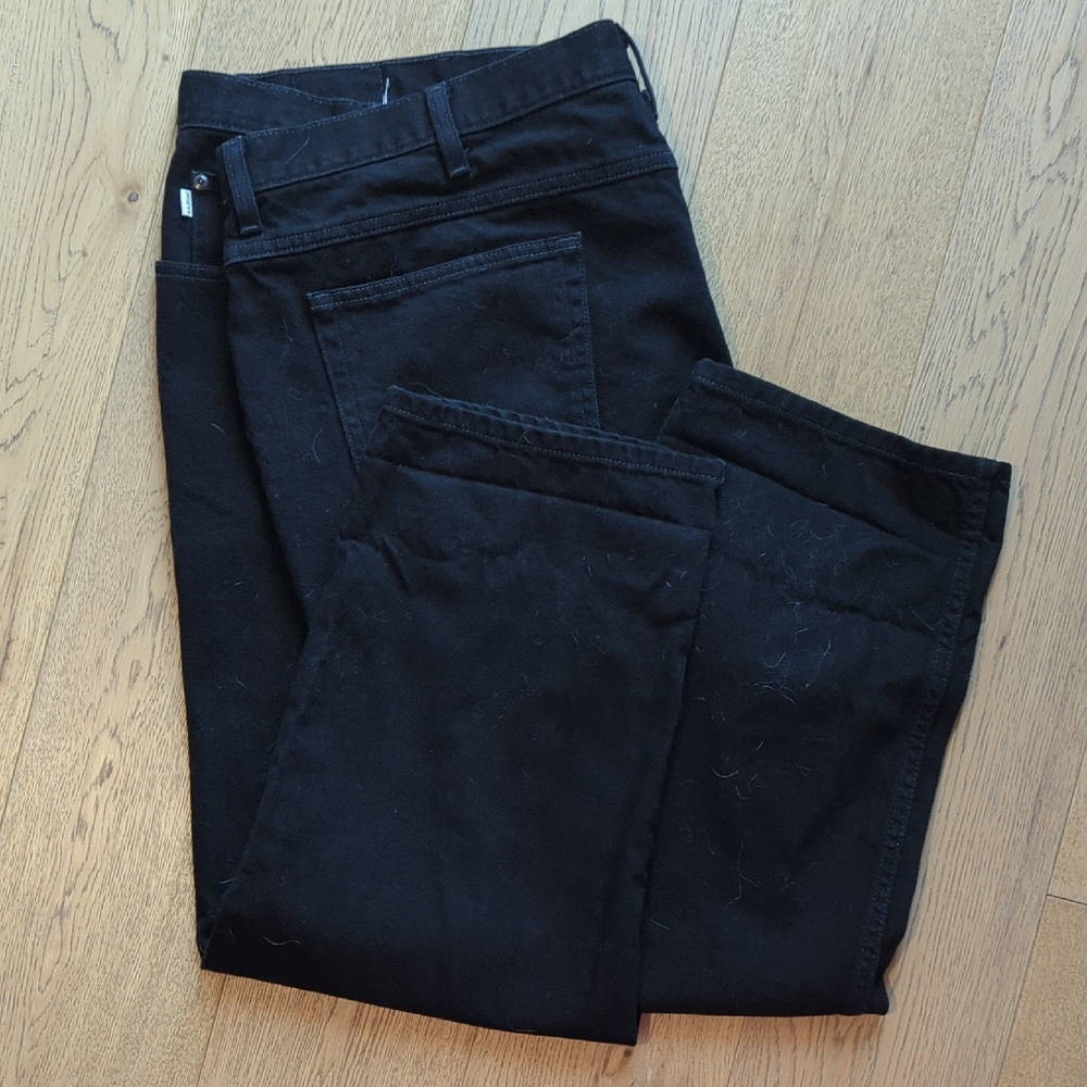 L.L. Bean Men's Dark Black Straight Jeans